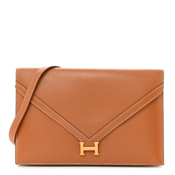HERMES Box Lydie Clutch Gold