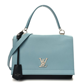LOUIS VUITTON Soft Calfskin Lockme II Top Handle Sky