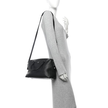 MCM Grained Calfskin Medium Ella Boston Black