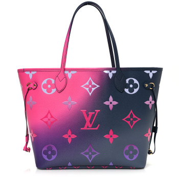 LOUIS VUITTON Monogram Giant Spring In The City Neverfull MM Midnight Fuchsia