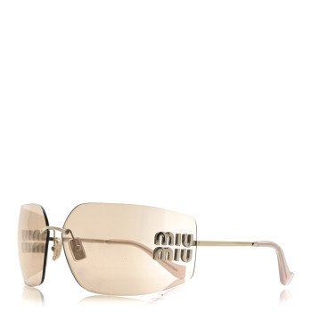 MIU MIU Metal Runway Sunglasses SMU54Y Gold