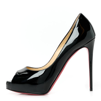 CHRISTIAN LOUBOUTIN Patent New Very Prive 120 Pumps 37 Black