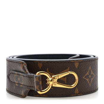 LOUIS VUITTON Monogram Bandouliere Shoulder Strap Black