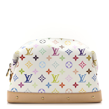 LOUIS VUITTON LV x TM Monogram Multicolor Cosmetic Pouch GM White