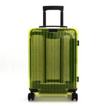 RIMOWA Transparent Polycarbonate Essential Cabin Neon Lime Yellow