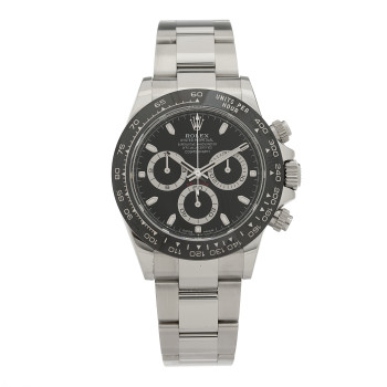 ROLEX Stainless Steel 40mm Oyster Perpetual Cosmograph Daytona Watch Black 116500LN