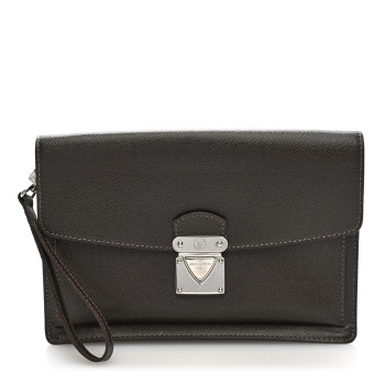 LOUIS VUITTON Taiga Pochette Belaia Grizzli