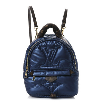 LOUIS VUITTON Econyl Mini Monogram Pillow Palm Springs Backpack Mini Navy