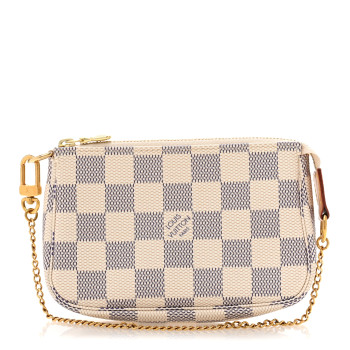 LOUIS VUITTON Damier Azur Mini Pochette Accessories