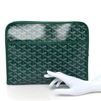GOYARD Goyardine Jouvence Toiletry Pouch Green