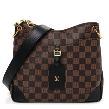 LOUIS VUITTON Damier Ebene Odeon PM Black