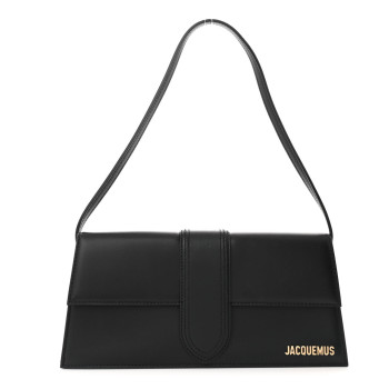 JACQUEMUS Smooth Calfskin Le Bambino Long Black