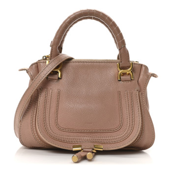 CHLOE Calfskin Mini Marcie Satchel Light Pink