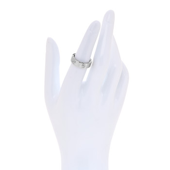 CARTIER 18K White Gold 5.5mm LOVE Ring 52 6