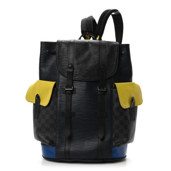 LOUIS VUITTON Epi Damier Cobalt Christopher Backpack PM