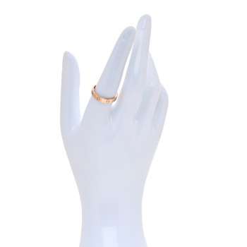 CARTIER 18K Pink Gold 3.5mm LOVE Wedding Band Ring 56 7.75