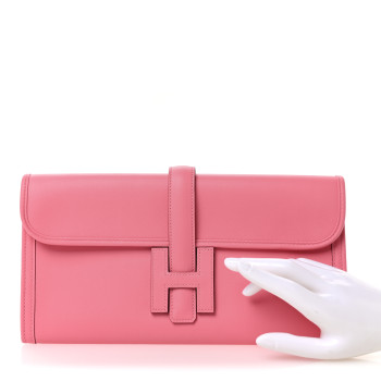 HERMES Swift Jige Elan 29 Clutch Rose Azalee