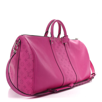 LOUIS VUITTON Taigarama Keepall Bandouliere 50 Fuchsia