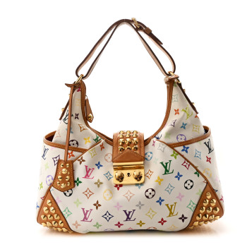LOUIS VUITTON Monogram Multicolor Chrissie White