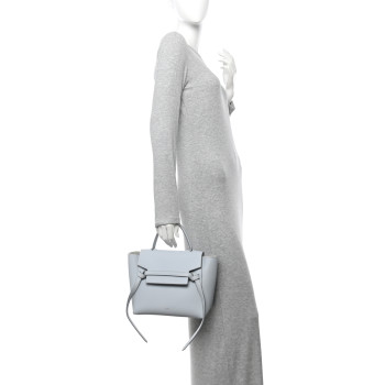 CELINE Grained Calfskin Micro Belt Bag Mineral
