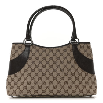 GUCCI Monogram Shoulder Bag Dark Brown