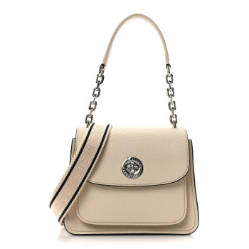 MARC JACOBS Calfskin Small Turn Lock Satchel Marshmallow