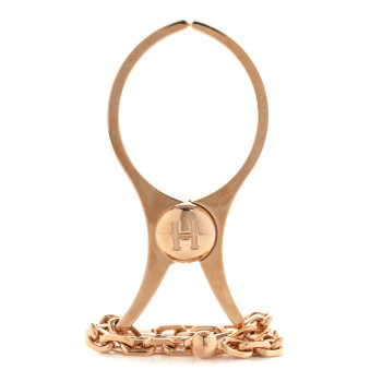 HERMES Permabrass Filou Glove Clip Rose Gold