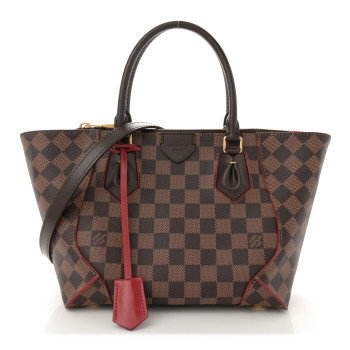 LOUIS VUITTON Damier Ebene Caissa Tote PM Cherry