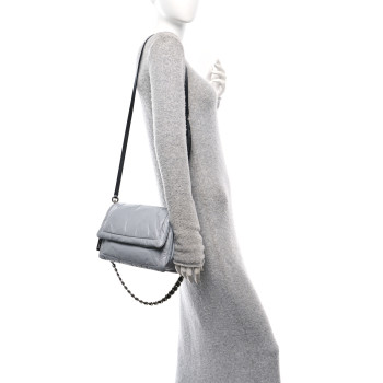 MARC JACOBS Lambskin The Pillow Bag Light Grey