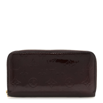 LOUIS VUITTON Vernis Zippy Wallet Amarante