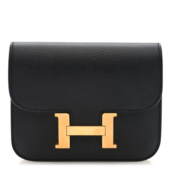 HERMES Epsom Constance Slim Wallet Black