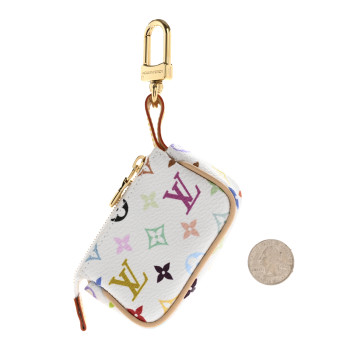 LOUIS VUITTON LV x TM Monogram Multicolor Micro Pochette White