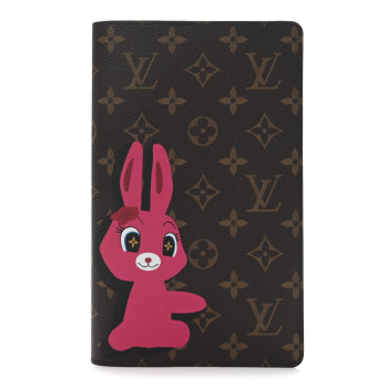 LOUIS VUITTON LV X SY Monogram Rabbit Emily Notebook Cover MM Pink
