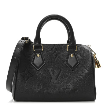 LOUIS VUITTON Empreinte Monogram Giant Speedy Bandouliere 20 Black