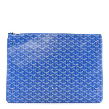 GOYARD Goyardine Senat Pochette GM Sky Blue