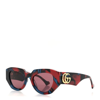 GUCCI Acetate Cat Eye Sunglasses GG1421S Red Tortoiseshell