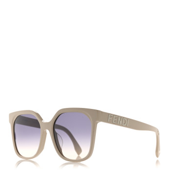FENDI Acetate Square Sunglasses FE40007F Beige