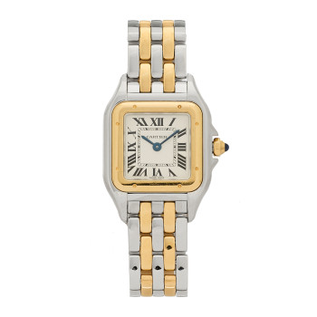CARTIER Stainless Steel 18K Yellow Gold 23mm Panthere Quartz Watch