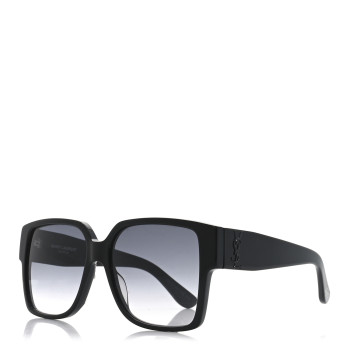 SAINT LAURENT Acetate Square SLM9 002 Sunglasses Black