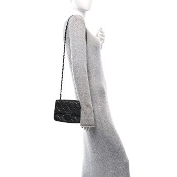 CHANEL Caviar Quilted Incognito Mini Square Flap Black