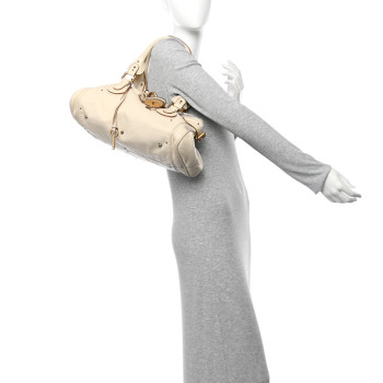 CHLOE Calfskin Medium Paddington Satchel Ivory