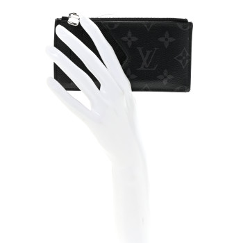 LOUIS VUITTON Taigarama Coin Card Holder Black