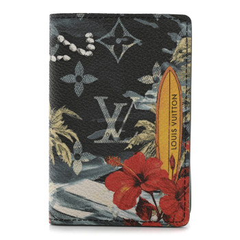 LOUIS VUITTON Monogram Surfin' Pocket Organizer NM  Navy Blue