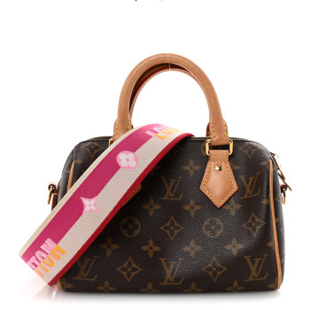 LOUIS VUITTON Monogram Speedy Bandouliere 20 Fuchsia