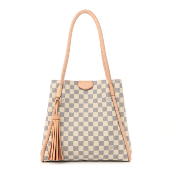 LOUIS VUITTON Damier Azur Propriano Rose Ballerine