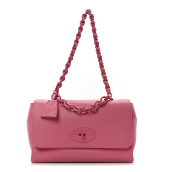 MULBERRY Classic Grain Medium Lily Flap Geranium Pink