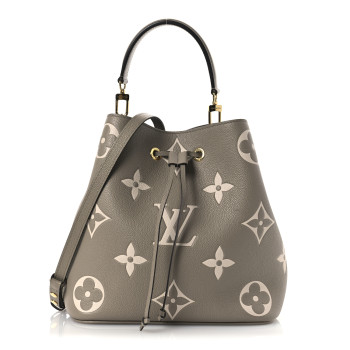 LOUIS VUITTON Empreinte Monogram Giant Neonoe MM Tourterelle Creme