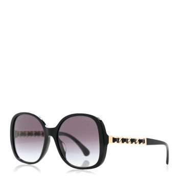 CHANEL Acetate Chain Sunglasses 5470-Q-A Black