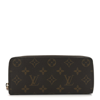 LOUIS VUITTON Monogram Clemence Wallet Rose Ballerine