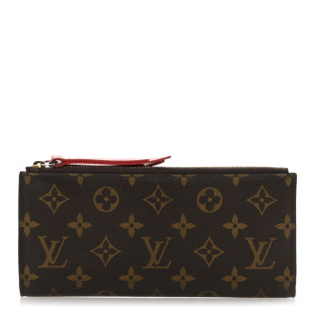 LOUIS VUITTON Monogram Adele Wallet Coquelicot
